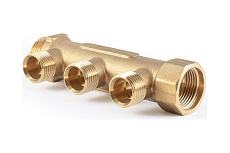 Коллектор латунный PROFACTOR в/н 3/4&quot; х 3 вых 1/2&quot;нар PF MF 262.3