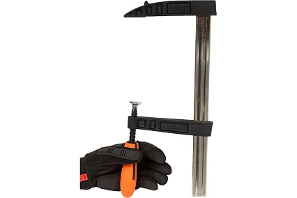 Струбцина Neo Tools усиленная, тип F, 120 x 300 мм, двухкомпонентная рукоятка 45-453