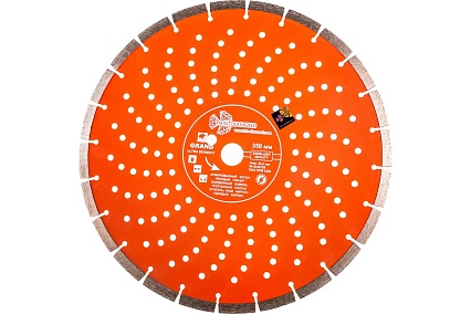 Диск алмазный отрезной Сегментный Grand hot press (350х25.4 мм) TRIO-DIAMOND GUS729