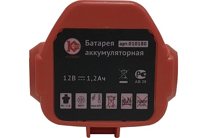 Аккумулятор для ДА-512/2+ (12В, Ni-Cd, 1.2 Ач) Калибр 00000065322