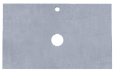 Столешница под раковину 1MarKa Grunge Loft 80 см бетон светлый