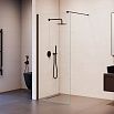 Душевая перегородка RGW Walk In WA-210B 120x195 с крючком для полотенца/халата, черный, прозрачное 351021011-14