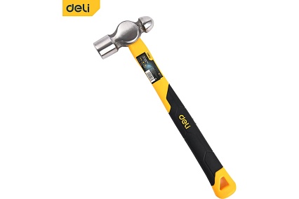 Рихтовочный молоток Deli DL443020 900гр (фибергласовая рукоять, плоский и сферический бойки) 130310
