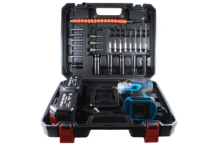 Гайковерт аккумуляторный ударный AktiTool BG20 SET (330 H х m, 20В, Li-ion аккумулятор 4000 mAh 2 шт, 101301