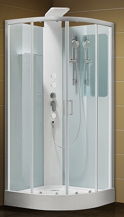 Душевая кабина Aquanet Passion R 90x90, прозрачное стекло