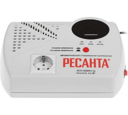 Стабилизатор напряжения Ресанта АСН 500 Н/1-Ц 63/6/9