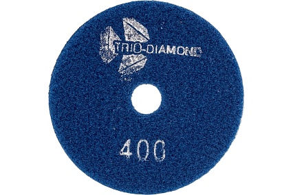 Алмазный гибкий шлифовальный круг Черепашка NEW LINE 100 мм, № 400, сухая шлифовка TRIO-DIAMOND 339040