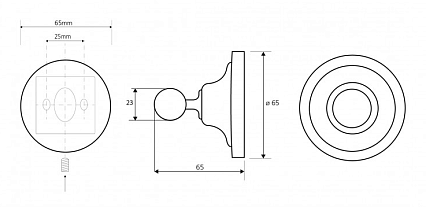 Крючок Bemeta Retro 144206138, хром, золото