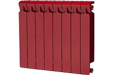 Биметаллический радиатор Rifar Monolit 500-8 Ду 3/4, RAL 3011 БОРДО RM50083/43011