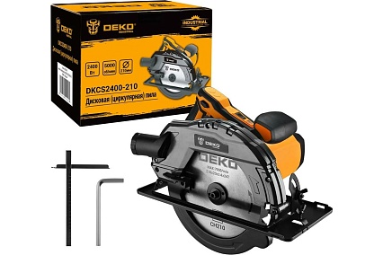 Дисковая (циркулярная) пила Deko DKCS2400-210 2400 Вт, диск 210 мм 063-4319
