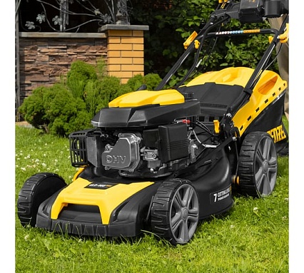 Газонокосилка бензиновая Denzel GLD-460SP-VE, 146 см3, шир. 46см, привод, вариатор, эл.старт, 50 л 58809