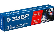 Электроды сварочные Зубр УОНИ 13/55, с основным покрытием, 3х350 мм, 5 кг 40025-3.0