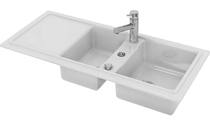 Кухонная мойка Duravit Cassia 7513110000 116 см белый