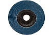 Круг лепестковый торцевой, угловой, цирконат 100% 125х22.2 мм, P-80 ABRAFORM AF-FLAP-CN-125-P80-ZR100