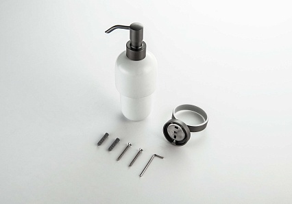 Дозатор для мыла Aquatek Бетта AQ4605BGM оружейная сталь