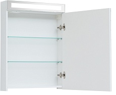 Зеркальный шкаф Dreja Max 60 см белый глянец
