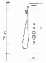 Душевая панель Orans SP-G105