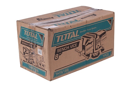 Слесарные тиски с наковальней Total 200 мм 8" THT6186