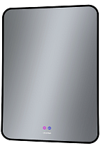 Зеркало Grossman Elegance-норма 60x80 см с подсветкой и подогревом, черный 1760802