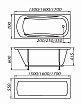 Акриловая ванна 1MarKa Classic 160x70 А