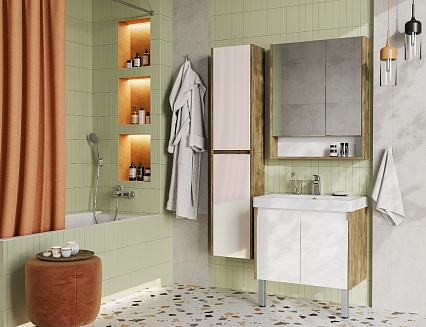 Мебель для ванной Акватон Сканди Doors 70 см дуб рустикальный