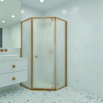Душевой уголок RGW Hotel HO-088-G 90x90 матовое, брашированное золото 350608899-26