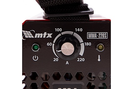 Инверторный аппарат дуговой сварки MTX MMA-220S, 220 А, ПВ60, диам.эл. 1,6-5,0 мм 94392