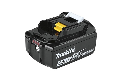 Аккумулятор Makita BL1850B LXT 18 В, 5 Ач, индикатор заряда, полиэтиленовый пакет, 1 шт 632G59-7