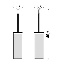 Ерш напольный Colombo Plus W4961.HPS1 нержавеющая сталь