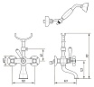 Смеситель для ванны Migliore Princeton ML.PRN-802.RA с душем, медь