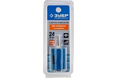 Сверло &quot;ЭКСПЕРТ&quot; алмазное (24 мм; Р100) по стеклу Зубр 29860-24