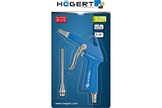 Пистолет для продувки Hoegert Technik короткое и длинное сопло HT4R750