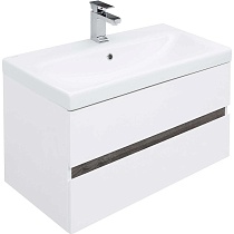 Мебель для ванной Aquanet Беркли 80 см белый/дуб рошелье
