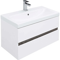 Мебель для ванной Aquanet Беркли 80 см белый/дуб рошелье