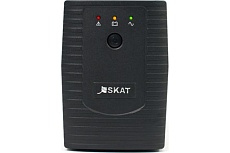Источники бесперебойного питания Skat -UPS 800/400 Источник бесперебойного питания 220В 480Вт 1 АКБ 9Ач внутр. меандр. стабилизация напряжения 454