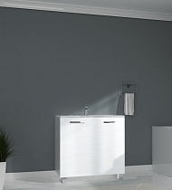 Фасад напольной тумбы Marka One Mix 60x70 для 2 дв, МДФ, белое дерево