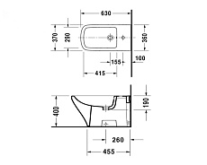 Напольное биде Duravit DuraStyle 2283100000