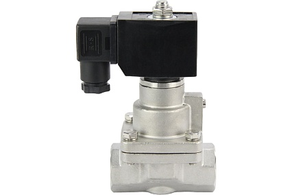 Электромагнитный клапан DN.ru V2W-1001P-NC Ду32 Ру0.4-16 НЗ PTFE 220В AC D130-02351