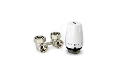 Комплект нижнего подключения Uni-Fitt для радиаторов Kermi, Rifar, угловой 193KIT30