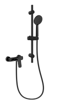 Смеситель для душа Arrow AG3503MB-TZ с гарнитуром, штангой, черный матовый