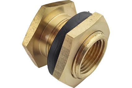 Штуцер для врезки в бочку 1/2" ВР х 3/4" НР HG 1896219