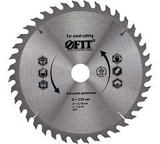 Диск пильный по дереву (250х32 мм; 40Т) для циркулярных пил FIT 37758