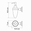 Дозатор жидкого мыла WasserKRAFT Ammer K-7099 матовый хром