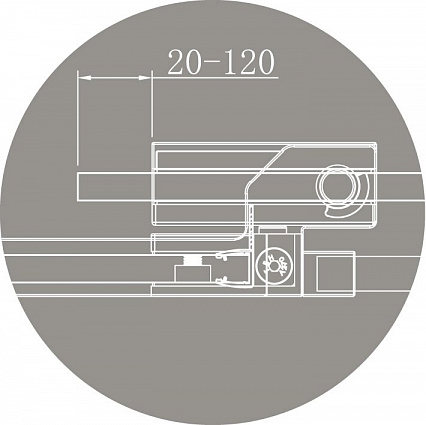 Душевой уголок Cezares Slider SLIDER-AH-1-100-100/110-BR-NERO 100x100/110 тонированный, черный