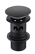 Смеситель для раковины Aquatek Вега AQ1005MB донный клапан, черный матовый