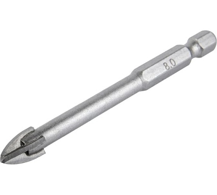 Сверло по стеклу, кафелю (8х85 мм) Elitech 1820.105000 193827