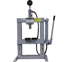 Пресс Kraftwell 10 т. настольный, с ручным приводом, цвет серый KRWPR10BD