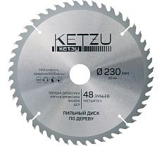 Диск пильный по дереву KETZU 230х32 мм, 48Z 140842
