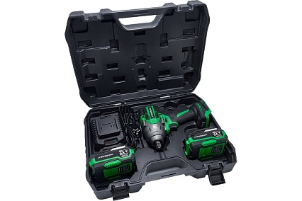 Аккумуляторный гайковерт Rossvik 1/2", 1000nm, 21В, 1,9 кг, 2 АКБ, ЗУ, кейс RIW-1000/2