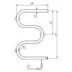 Полотенцесушитель электрический Domoterm М-образный DMT 107-32 60x40 ТЭН справа, хром
